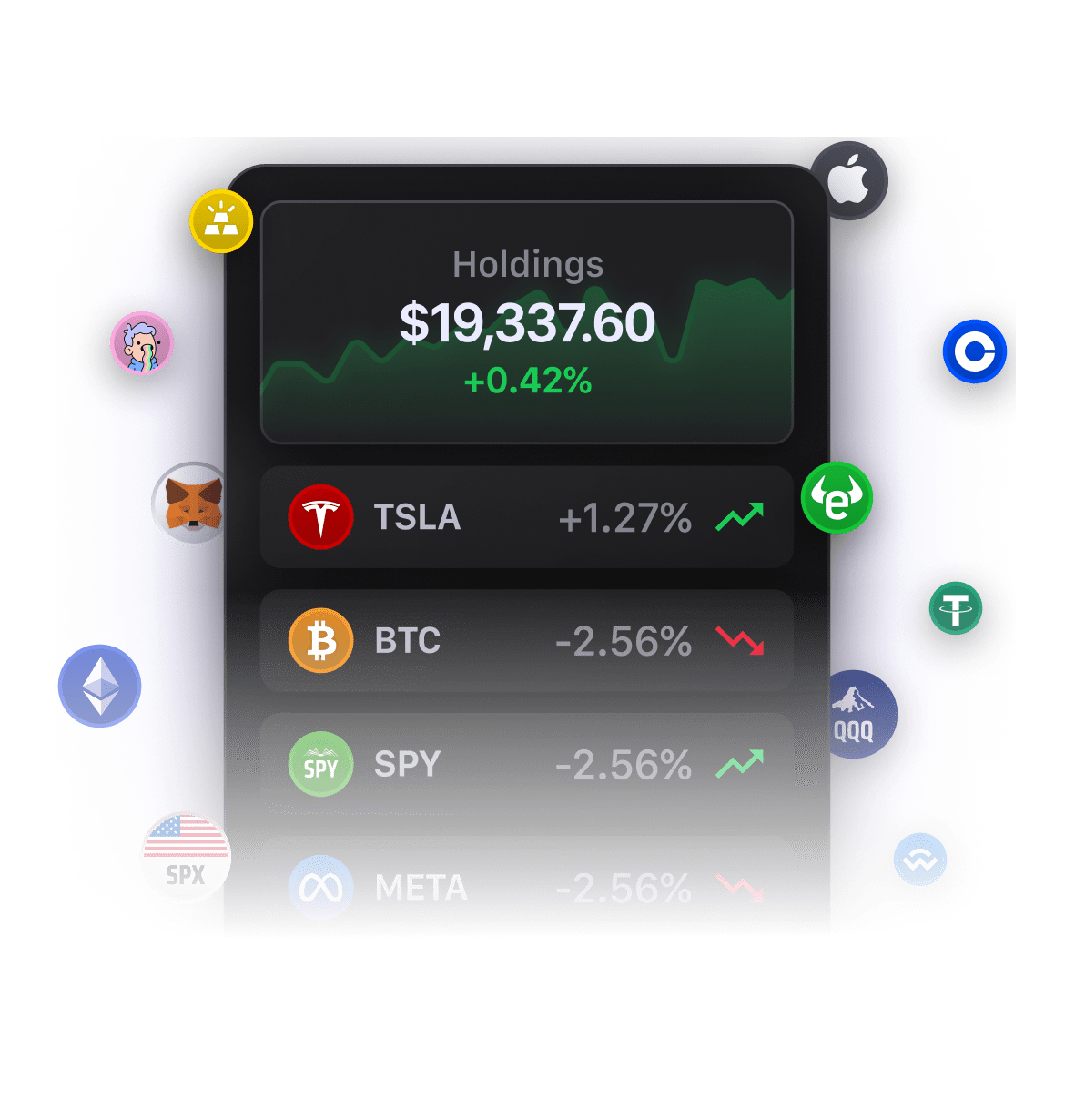 Vertovant app with assets you can track.